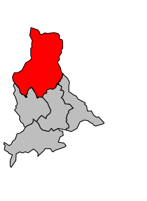 Kanton na mapě arrondissementu Castellane