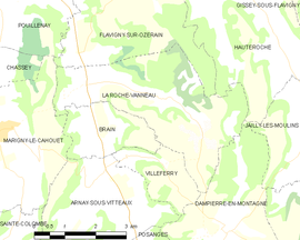 Mapa obce La Roche-Vanneau