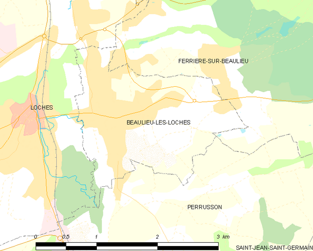 Beaulieu-lès-Loches só͘-chāi tē-tô͘ ê uī-tì