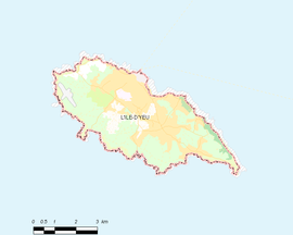 Mapa obce L’ Île-d’Yeu