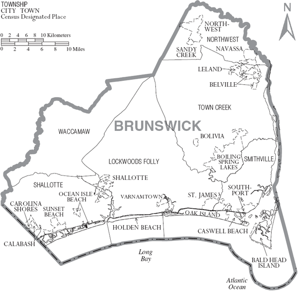 Brunswick County Gis Map Brunswick County, North Carolina - Wikiwand