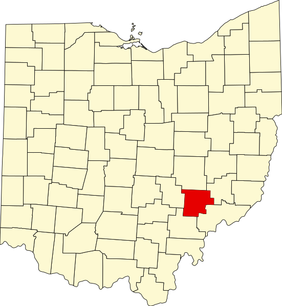 صورة:Map of Ohio highlighting Morgan County.svg