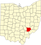 Comitatul Morgan map