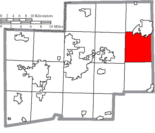 Location of Washington Township in Stark County
