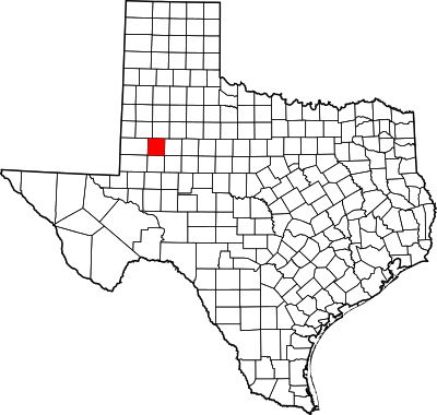 Map of Texas highlighting Dawson County.svg