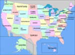 Miniatuur voor Bestand:Map of the USA with state names in Gothic.png