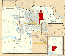 Geografisk situation i Maricopa County og delstaten Arizona