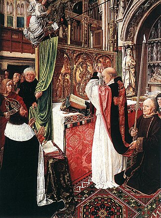 Mass with St. Gilles and Charlemagne (c. 1500) Master Of Saint Gilles - The Mass of St Gilles - WGA14485.jpg
