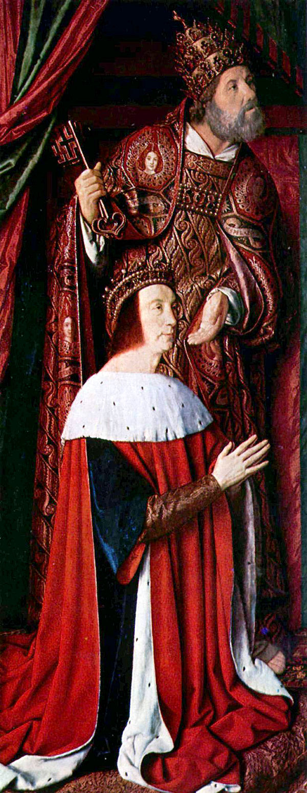 Peter II, Duke of Bourbon and regent of France, presented by Saint Peter