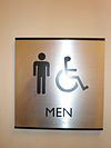 Toilet symbol for mænd