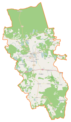 Mapa lokalizacyjna gminy Międzychód