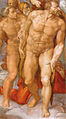 Altres personatges, com aquest Sant Joan Baptista, només van necessitar un petit detall per cobrir els genitals. Alguns d'aquests retocs van ser eliminats en la restauració de 1980-1994.