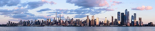 Image: Midtown Manhattan from Weehawken September 2021 panorama 2