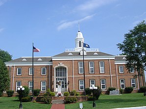 Das Monroe County Courthouse in Tompkinsville