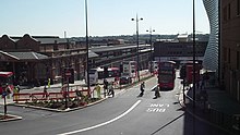 Moor Street Queensway in 2012 Moor Street Queensway - Birmingham City Centre Bus Interchange - HD video clip (7700672030).jpg