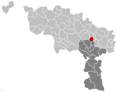 Morlanwelz Hainaut Belgium Map.png