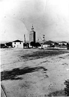 Mosque and Clocktower in Enice Vardar Old Postcard 2.jpg