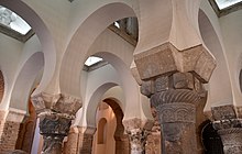 The four columns inside the building Mosque of Bab Mardum (Cristo de la Luz), AH 390 (1000), Toledo (28875464913).jpg
