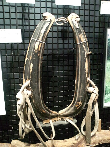 File:National Museum of Ethnology, Osaka - Yoke for horses - Finland - Made in the 1950s.jpg