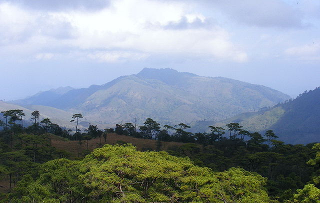 Noen 1428 (Hill no. 1428), the battlefield of the Thai–Laotian Border War of 1988; view from Phu Soi Dao National Park, Phitsanulok Province, Thailand