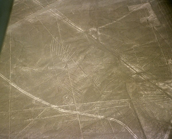 Von Däniken suggests that the Nazca lines (200 BCE – CE 700) in Peru could be "landing strips" for alien spacecraft