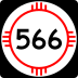 State Road 566 marker