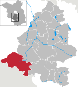 Poziția Niedergörsdorf pe harta districtului Teltow-Fläming