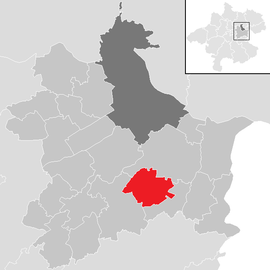 Poloha obce Niederneukirchen v okrese Linz-vidiek (klikacia mapa)