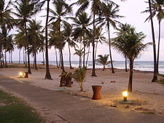 Noite caindo na Costa do Sauípe.JPG