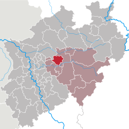 Läget för Dortmund i Regierungsbezirk Arnsberg, Nordrhein-Westfalen