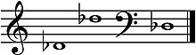 [1] Notation des Des in verschiedenen Tonlagen