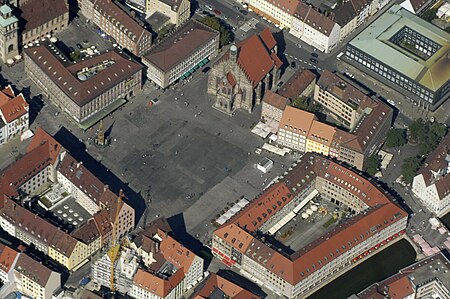 Nuremberg Aerial Hauptmarkt