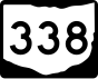 State Route 338 маркер