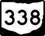 State Route 338 marker