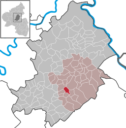 Läget för Ohlweiler i Rhein-Hunsrück-Kreis