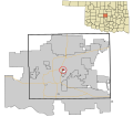Oklahoma County Oklahoma Incorporated and Unincorporated areas Lake Aluma highlighted.svg