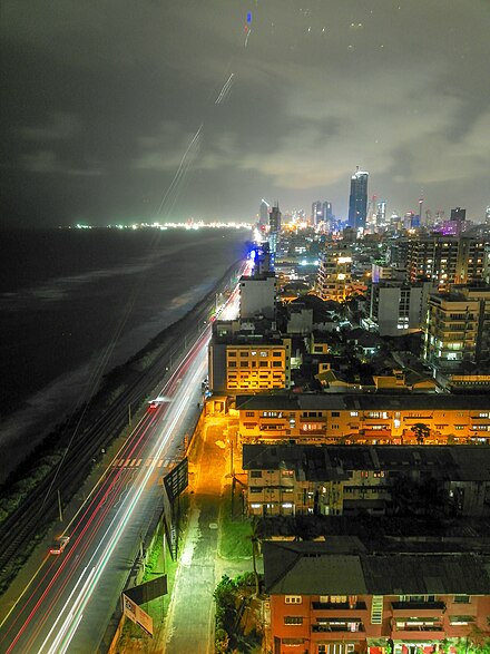 Colombo's night skyline