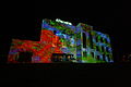 Čeština: Videomapping při otevření vědeckotechnického centra Alternátor v Třebíči, okr. Třebíč. English: Opening Videomapping of Science center Alternátor in Třebíč, Třebíč District.