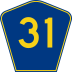 Highway 31 marker