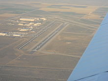 Looking down runway 7 from about 6000 feet AGL in 2007