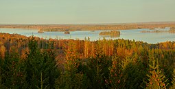 Panorama över Åsnens nationalpark