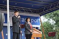 English: Pavel Pacal and Jaromíra Hanáčková at Pro Třebíč concert. Čeština: Pavel Pacal a Jaromíra Hanáčková na koncertě Pro Třebíč.