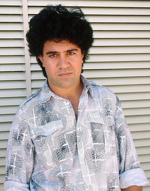 Film director Pedro Almodóvar (pictured in 1988) emerged during the Movida Madrileña.