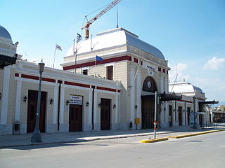 <span class="mw-page-title-main">Peloponnese railway station</span> Railway station in Greece