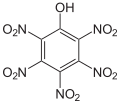 Deutsch: Struktur von Pentanitrophenol English: Structure of Pentanitrophenol