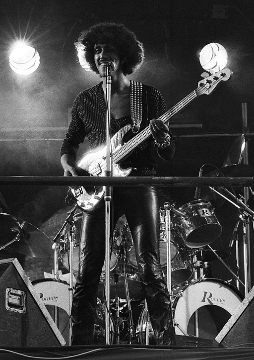 Phil Lynott 3 at Pinkpop 1978 by Chris Hakkens