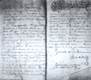 Documento histórico del Plan de Iguala