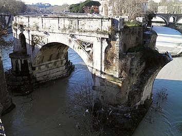 Pons Aemilius, the oldest stone bridge in Rome