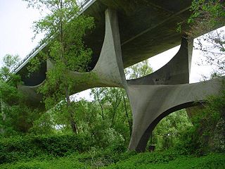 <span class="mw-page-title-main">Musmeci Bridge</span> Bridge in Potenza, Italy