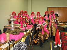 Pulpwood Queens dressed in costume at The Great Big Ball of Hair Ball 2011 PulpoodQueens.JPG